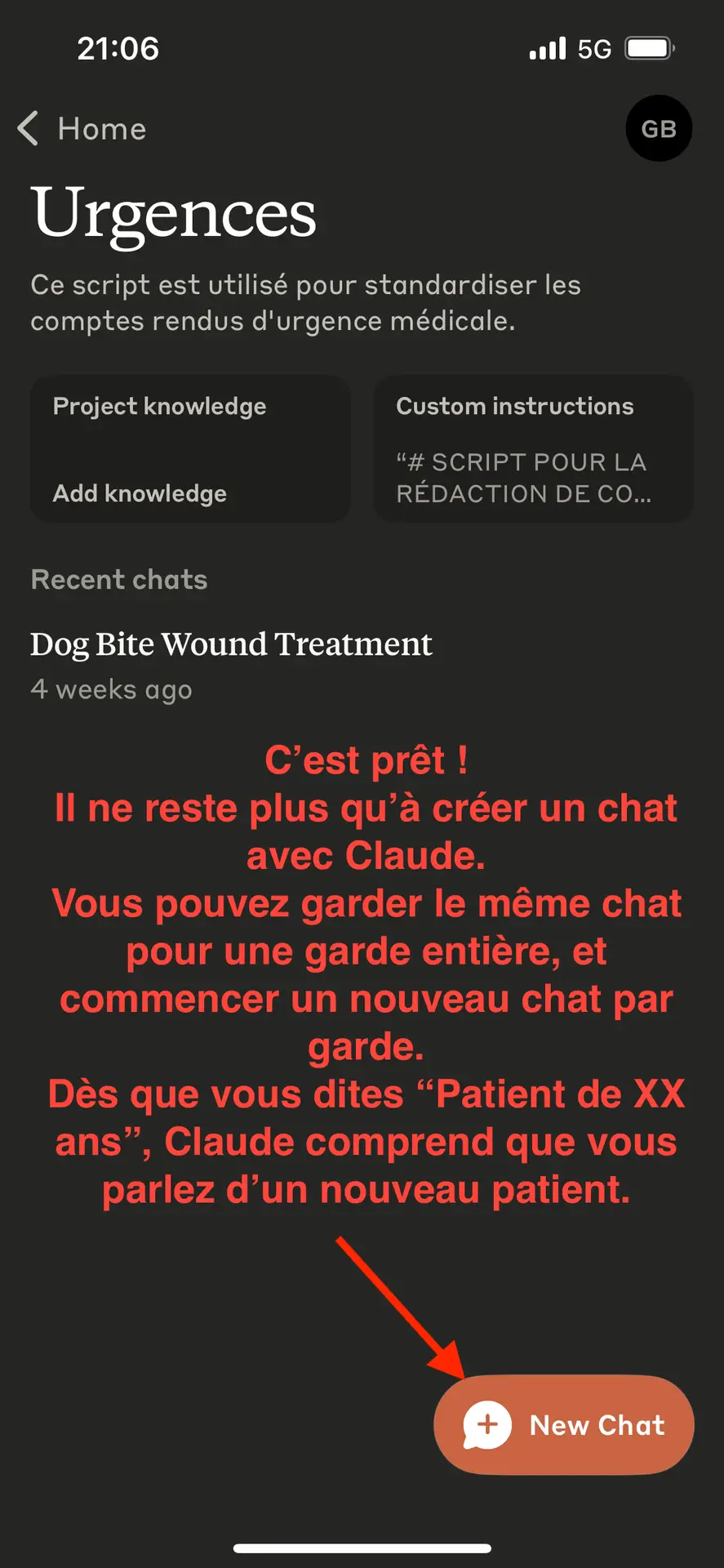 Utilisez le script pour créer vos compte-rendus avec l'IA aux urgences